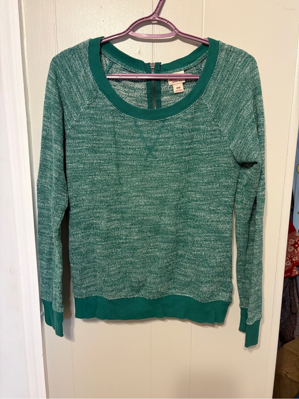 Mossimo Supply Co. Teal Scoop Neck Sweater